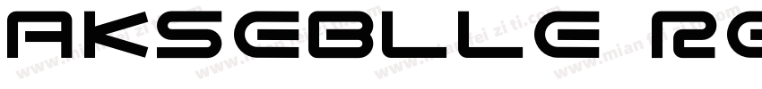 Akseblle Regular字体转换